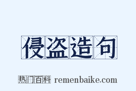 侵盗造句是什么意思的图片